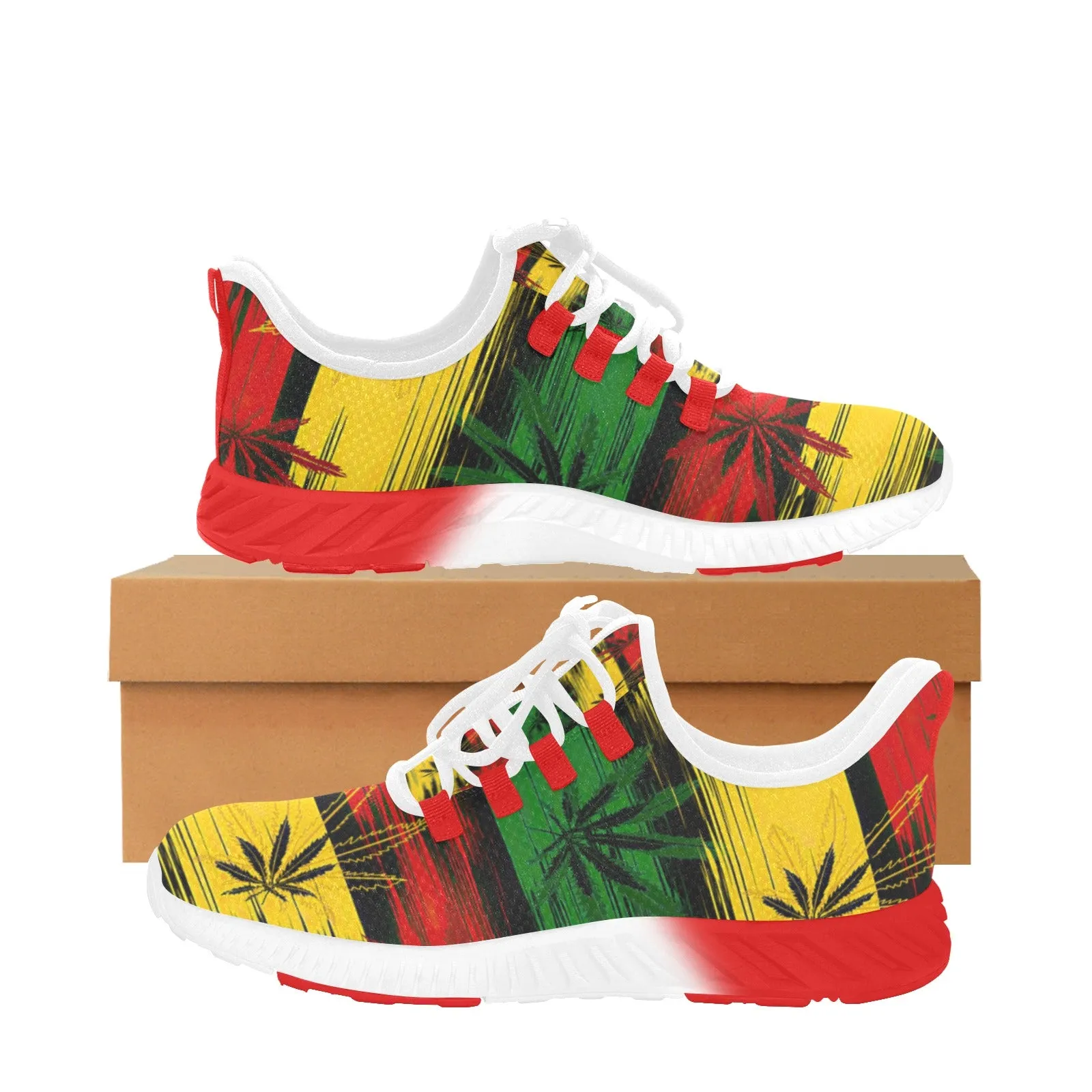 Herb/ Jamaican Themed  mens sonic color sole running shoes Men's Sonic Color Sole Running Shoes