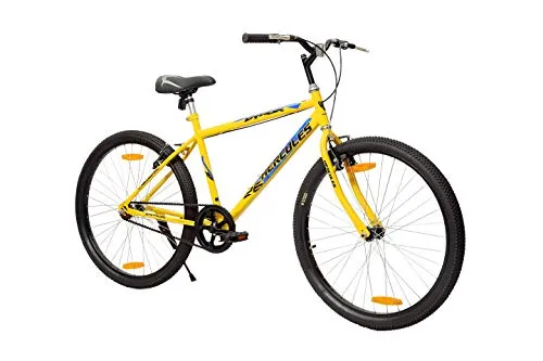 Hercules Dynor RF 26T Single Speed Road Cycle ( Canary yellow ,Ideal for : 12  Years ,Brake : V Brake)