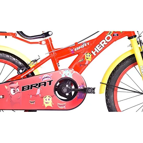 Hero Brat 16T Single Speed Kids' Bike (Red, Ideal For : 5 to 6 Years )