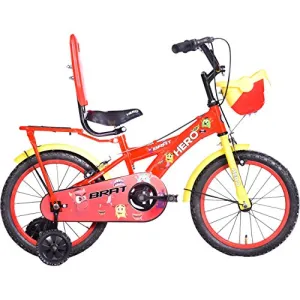 Hero Brat 16T Single Speed Kids' Bike (Red, Ideal For : 5 to 6 Years )