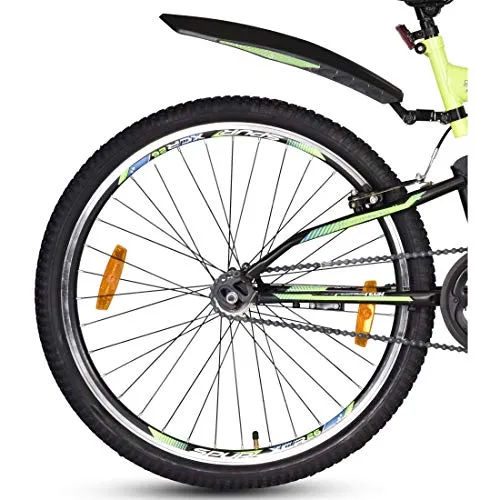 Hero Sprint Next 26T Single Speed Cycle, 17" Frame (Black/Green)