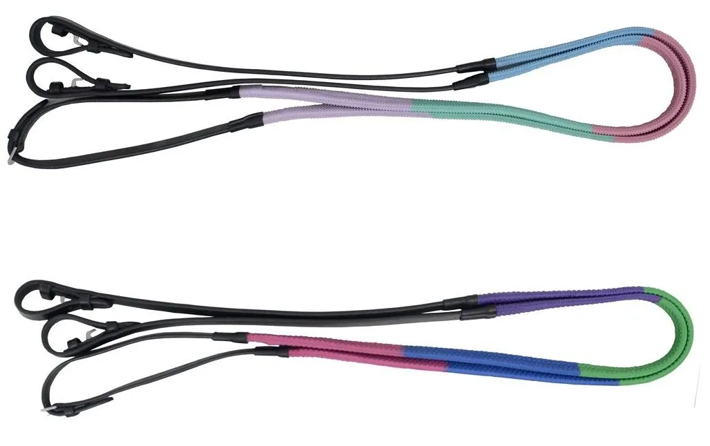 Hy Rubber Covered Training Reins