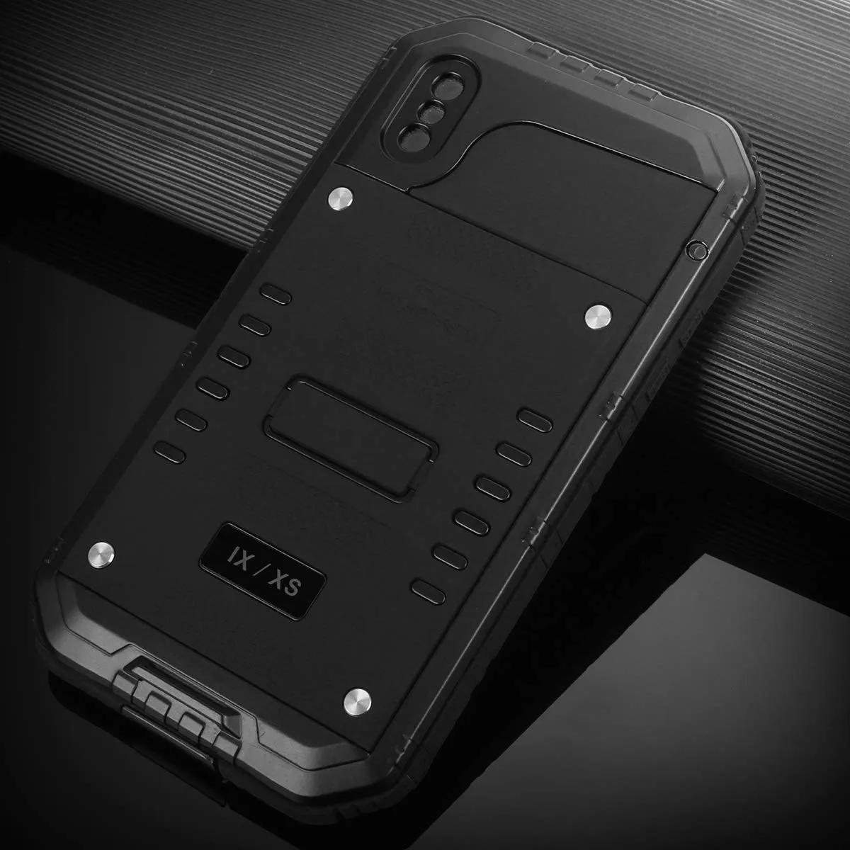 iPhone XR Waterproof Case, AICase IP68 Underwater Protective Cover [Heavy Duty Protection][Full Body Protective] Metal Shockproof Shell Built in Screen Protector for iPhone XR