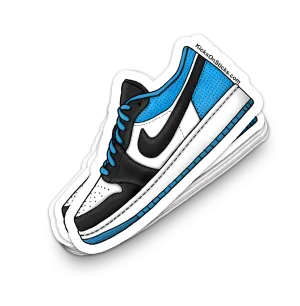 Jordan 1 Low "Laser Blue" Sneaker Sticker