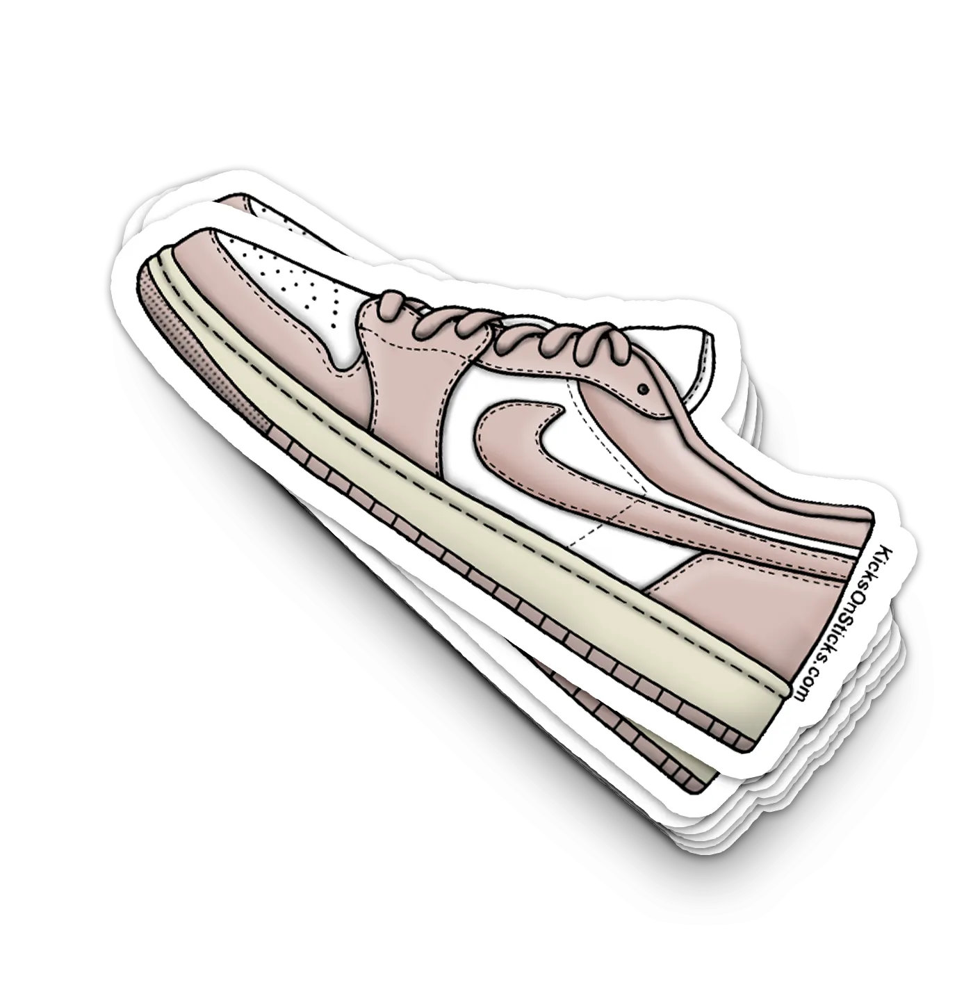 Jordan 1 Low "Strawberry Milk" Sneaker Sticker