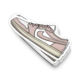 Jordan 1 Low "Strawberry Milk" Sneaker Sticker