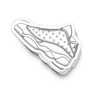 Jordan 13 Low "White" Sneaker Sticker