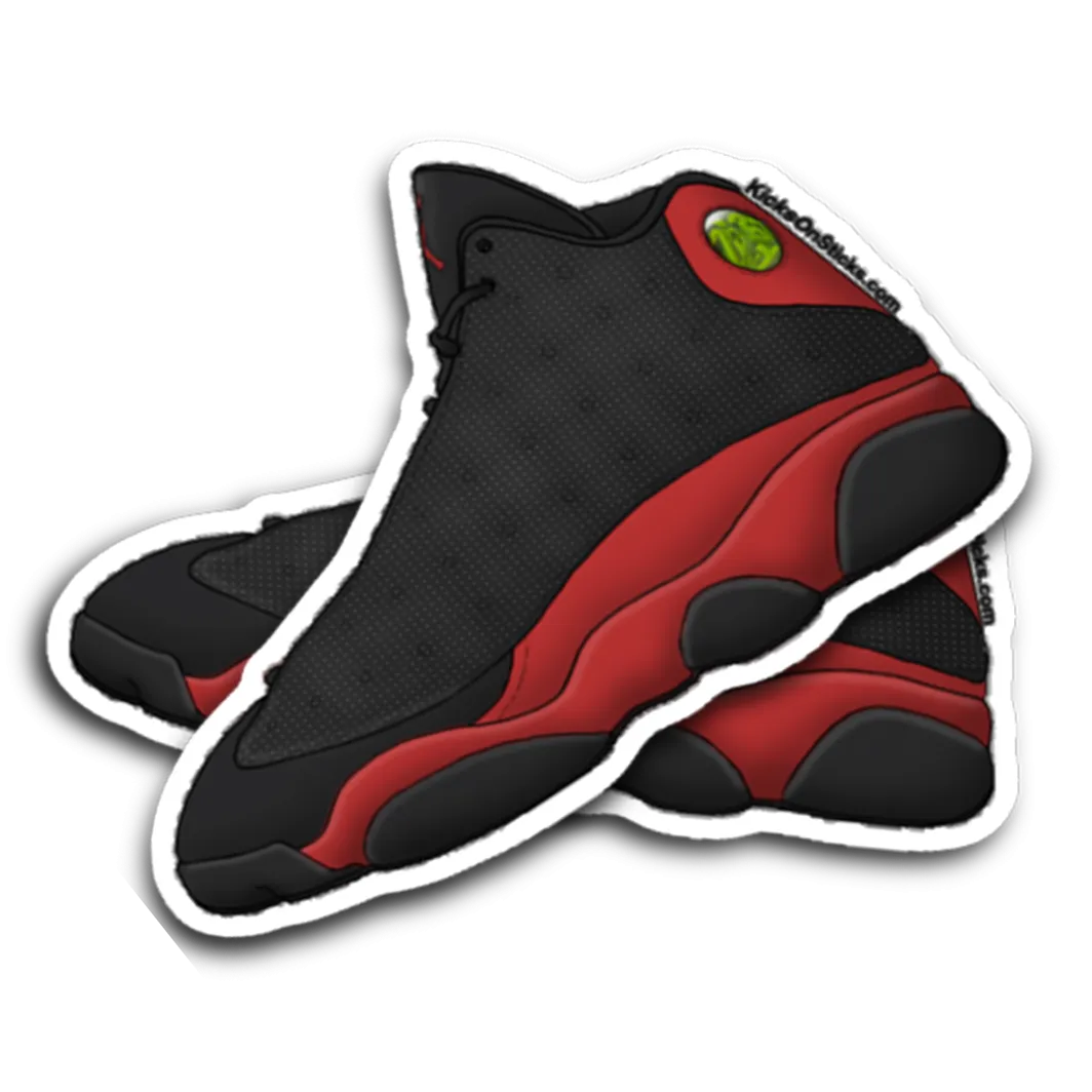 Jordan 13 "Bred" Sneaker Sticker