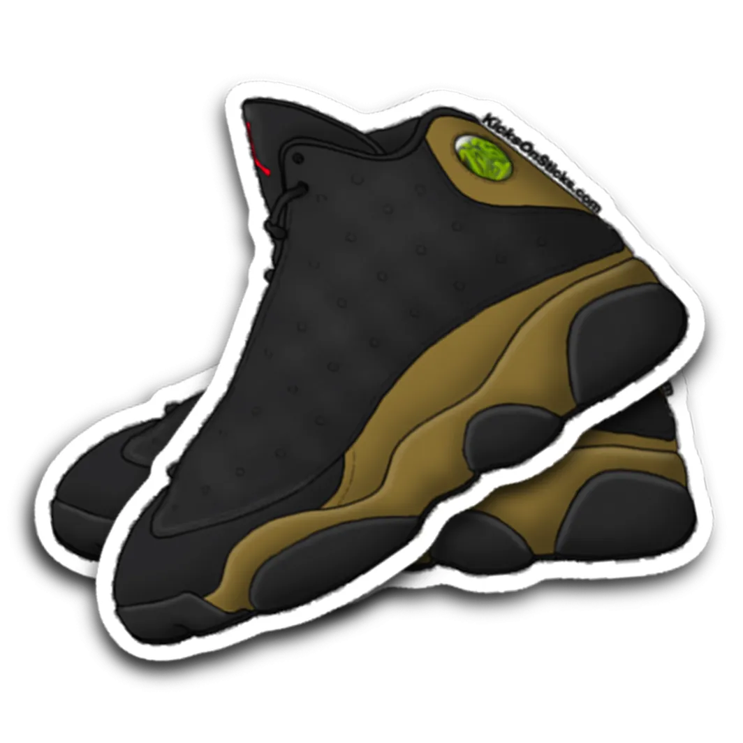 Jordan 13 "Olive" Sneaker Sticker