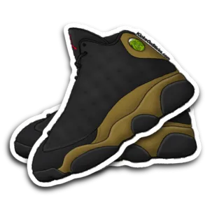 Jordan 13 "Olive" Sneaker Sticker