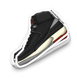 Jordan 2 "Black Cement" Sneaker Sticker