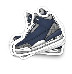 Jordan 3 "Midnight Navy" Sneaker Sticker