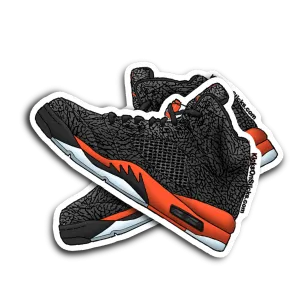 Jordan 5 "3Lab5" Infrared Sneaker Sticker