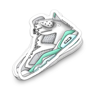 Jordan 6 "Mint Foam" Sneaker Sticker