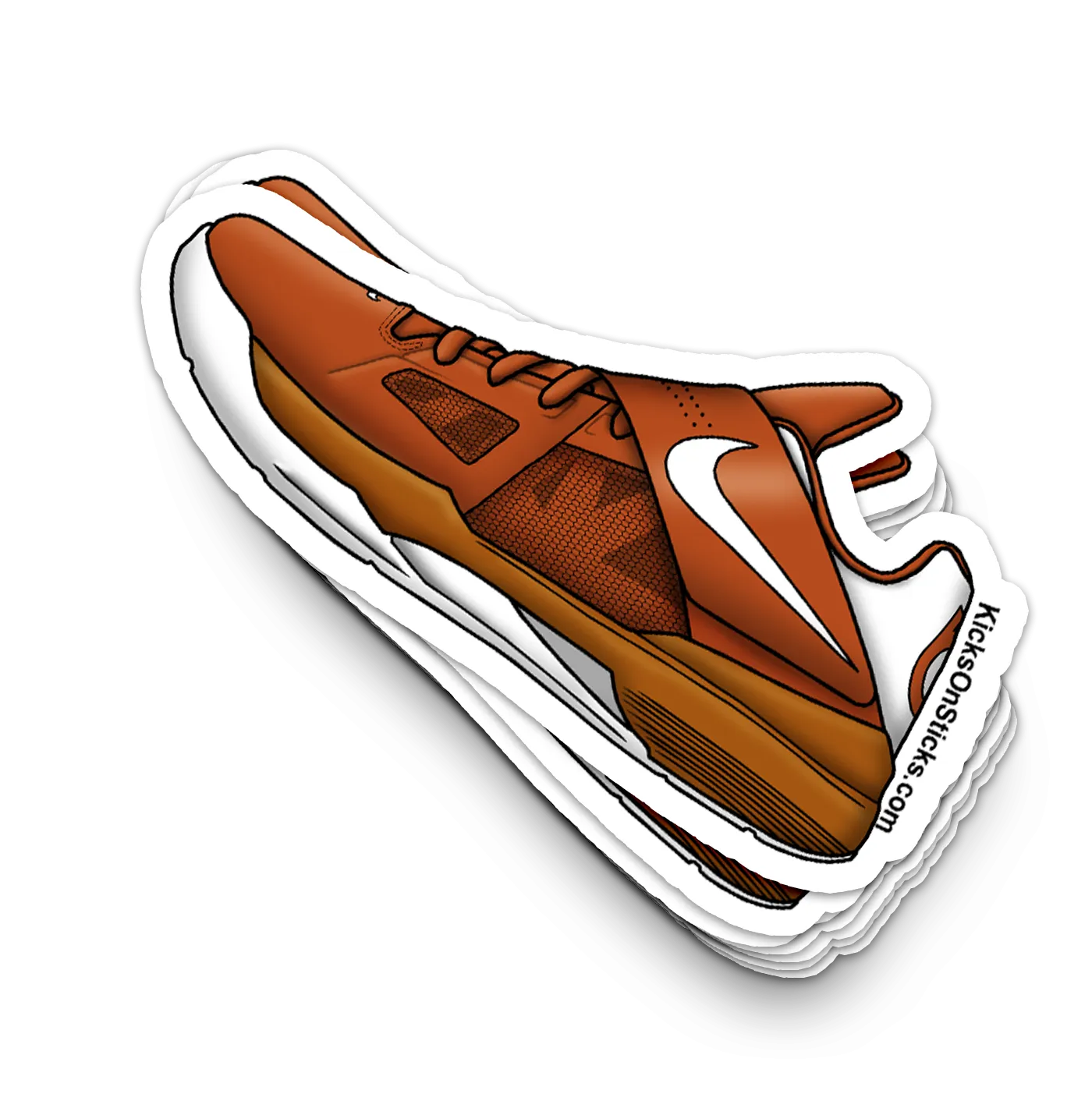 KD 4 "Texas" Sneaker Sticker