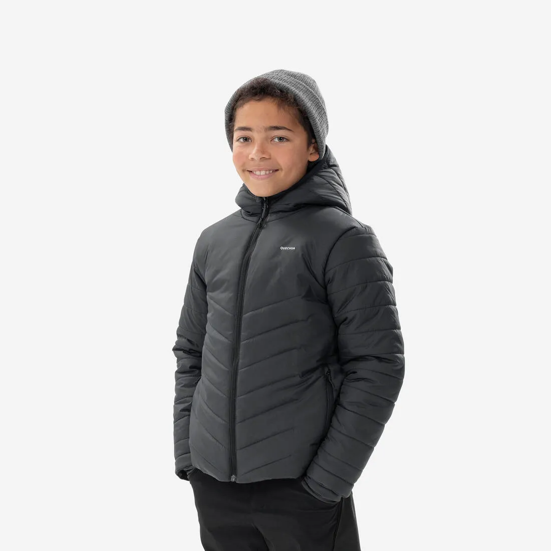 KIDS’ PADDED HIKING JACKET - HYBRID AGED 7-15