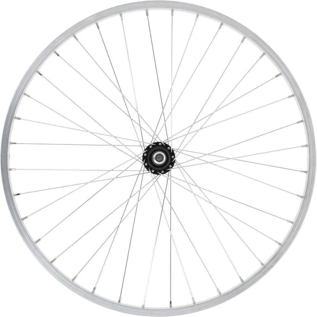 Kids Wheel 24" Rear Single Wall Rim Freewheel - Silver