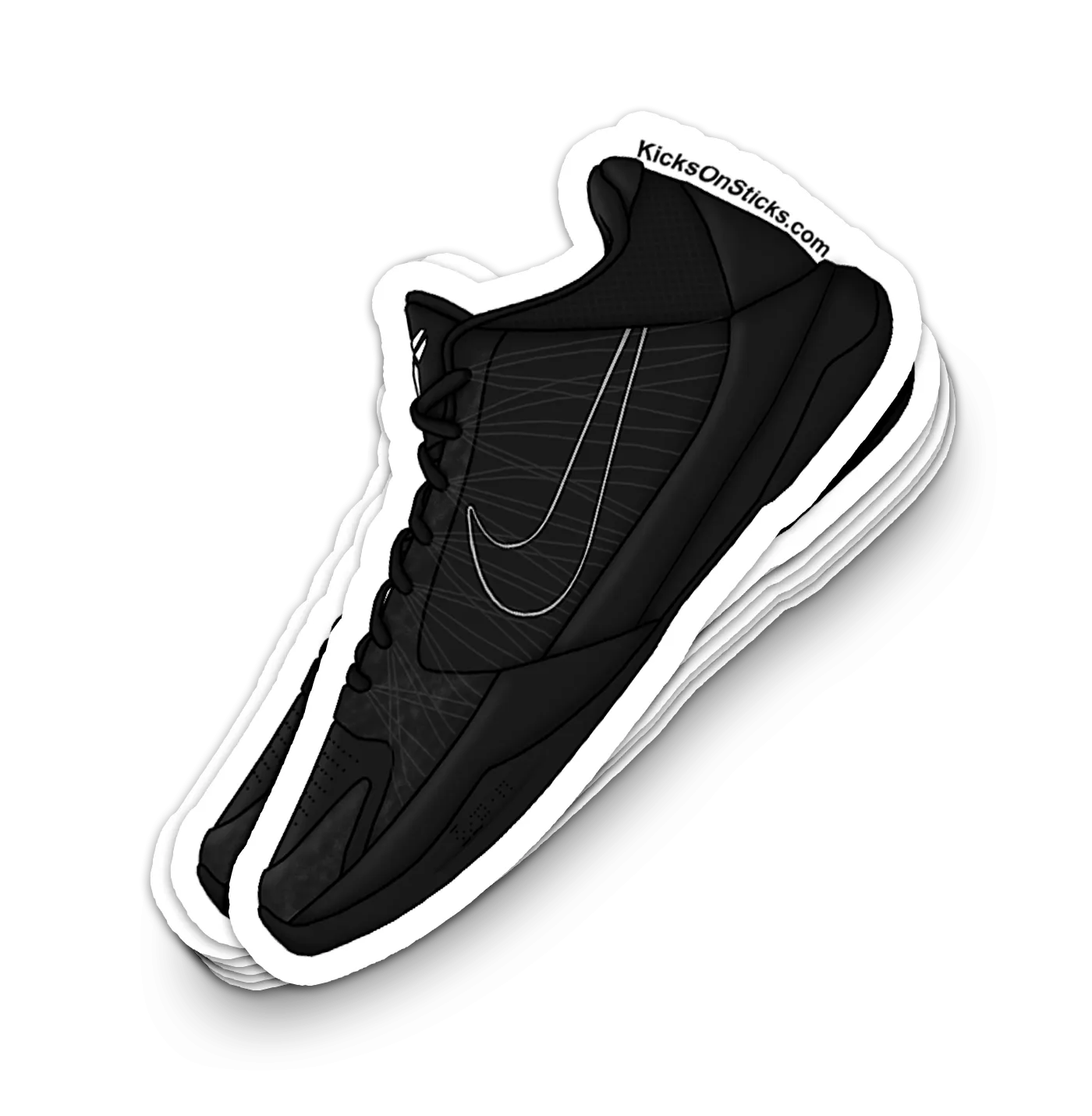 Kobe 5 "Black Out" Sneaker Sticker