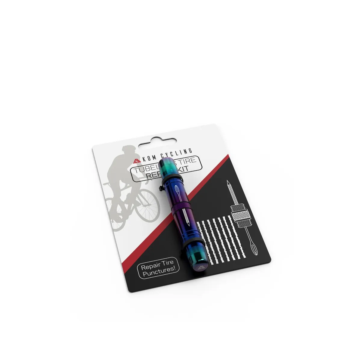 KOM Cycling Tubeless Tire Repair Tool - Iridecent