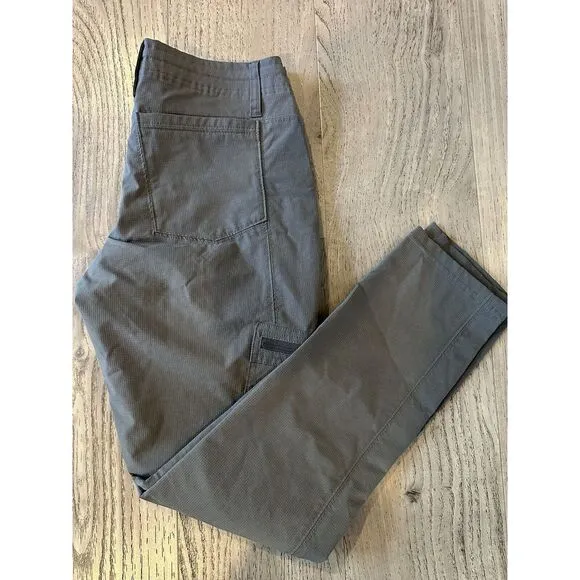 Kuhl Pants Women's Sz 4 Short Freeflex Roll Up Pant Hiking Outdoor Cargo Grey