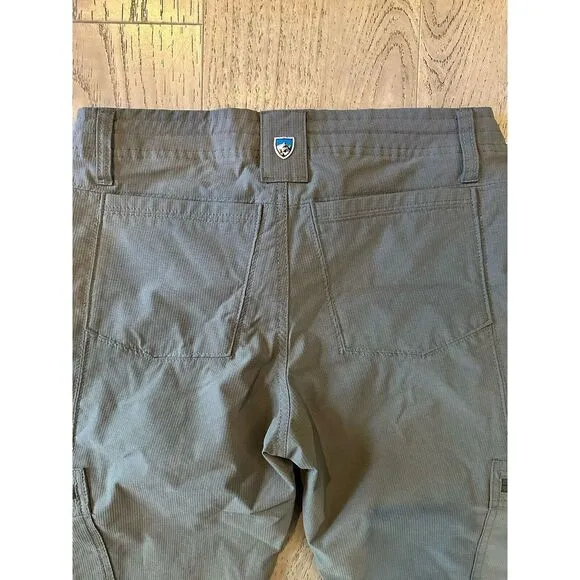 Kuhl Pants Women's Sz 4 Short Freeflex Roll Up Pant Hiking Outdoor Cargo Grey