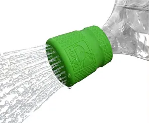 Kurgo Portable Outdoor Shower for Dogs | Dog Grooming Tool | Pet Bathing Gear | Dog Travel Accessories | Hiking, Beach, OR Camping Supplies for Pets | Works with 2 Liter Soda Bottle | Mud Dog Shower