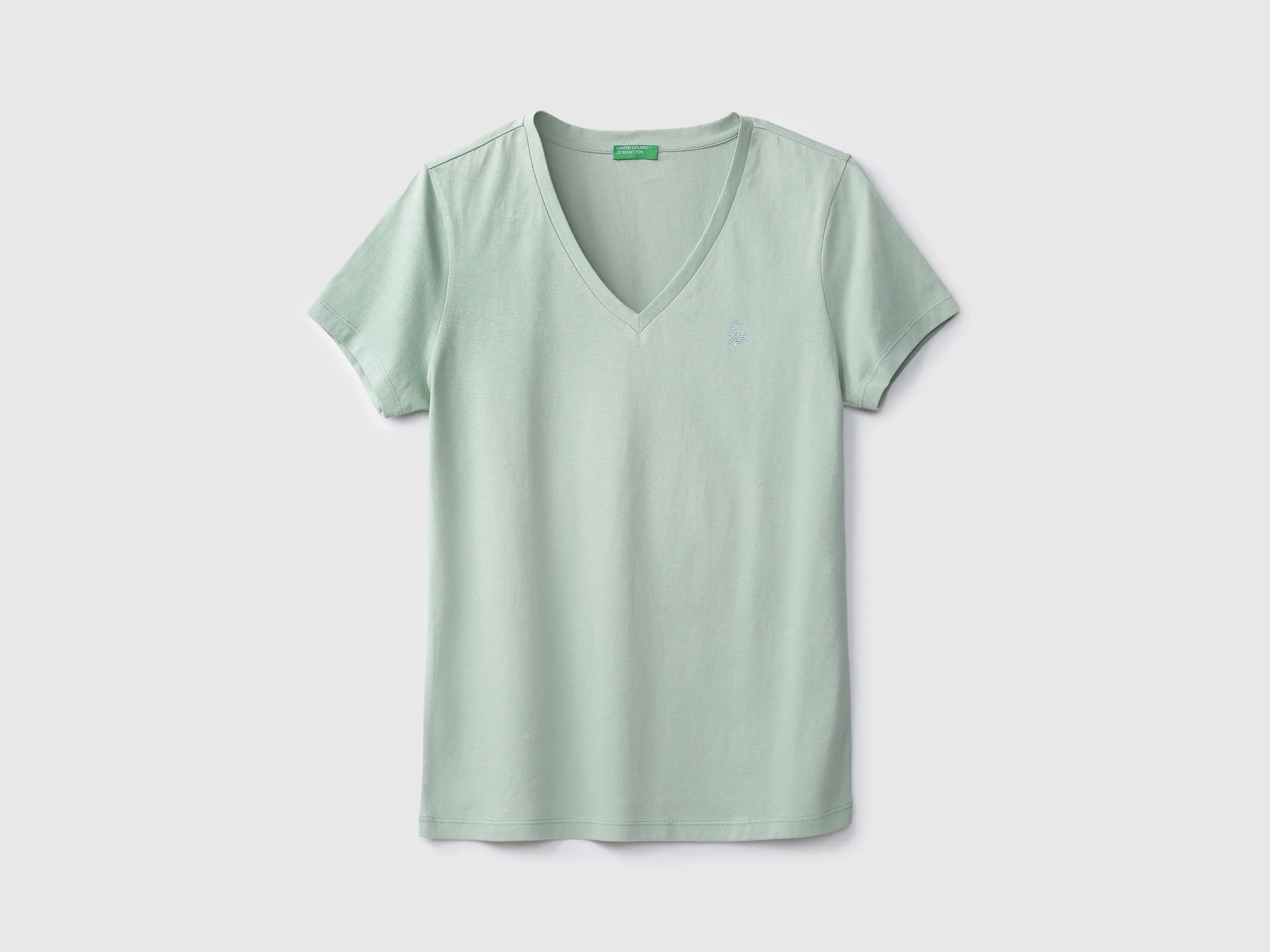 Ladies Round Neck Solid T-Shirt