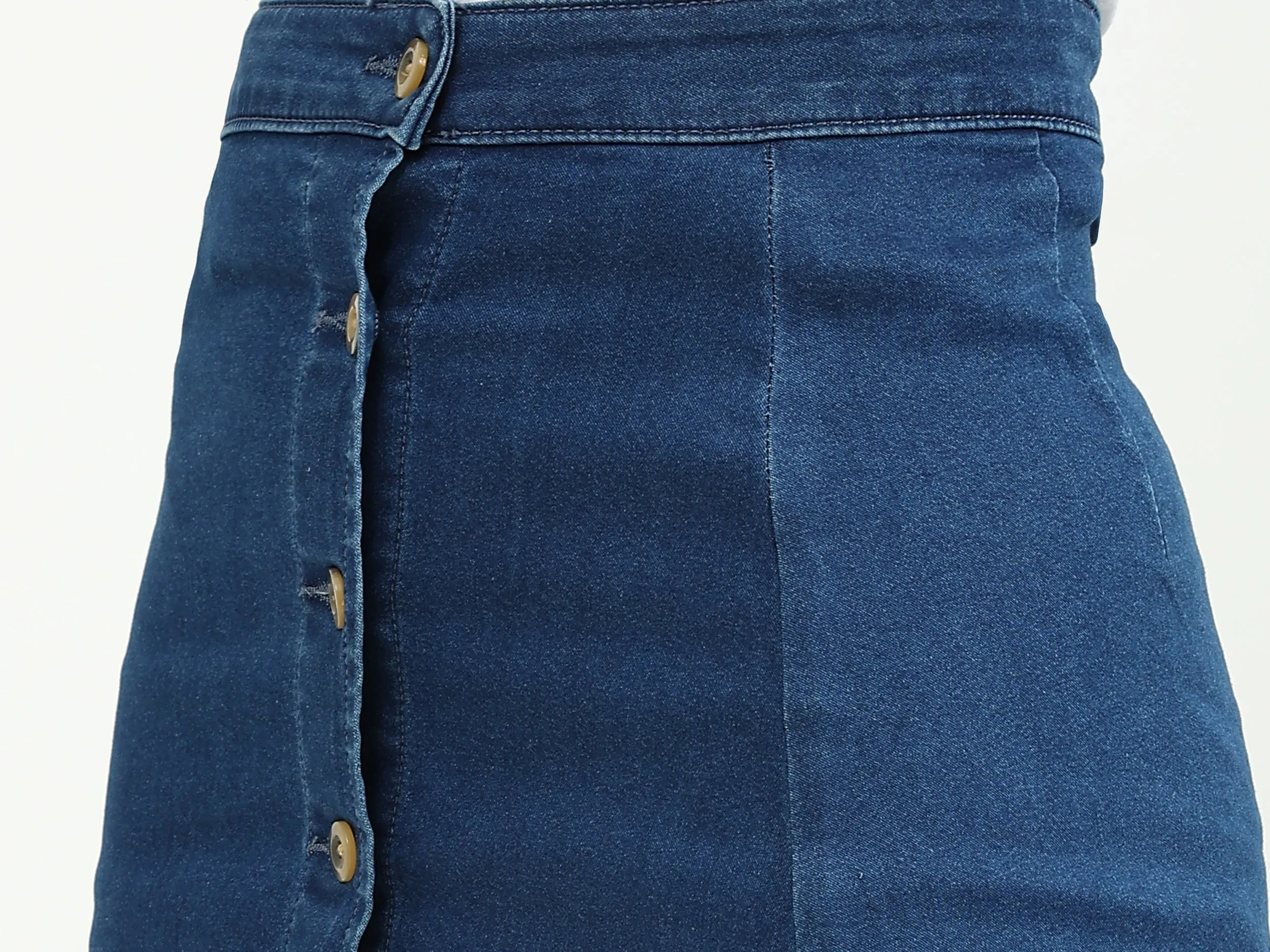 Ladies Solid High Rise Skirt