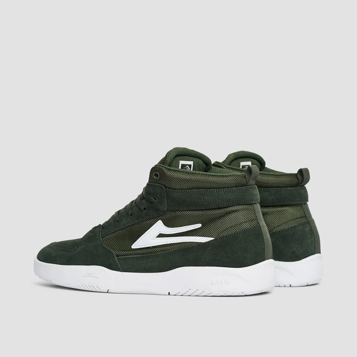 Lakai Trudger Shoes - Olive Suede