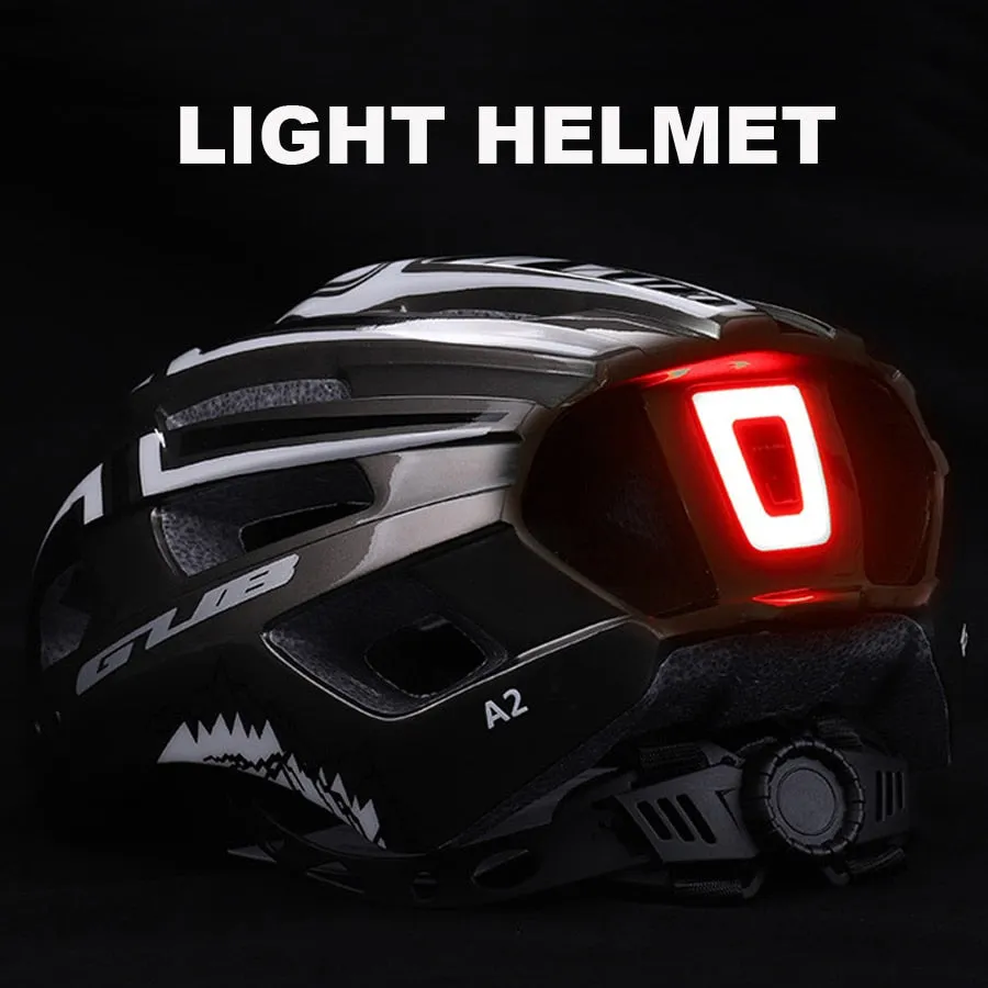 LED Light Rechargeable Cycling Mountain Road Bike Helmet