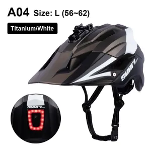 LED Light Rechargeable Cycling Mountain Road Bike Helmet