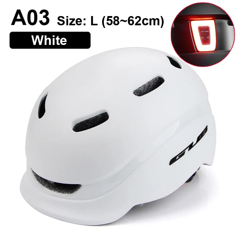 LED Light Rechargeable Cycling Mountain Road Bike Helmet