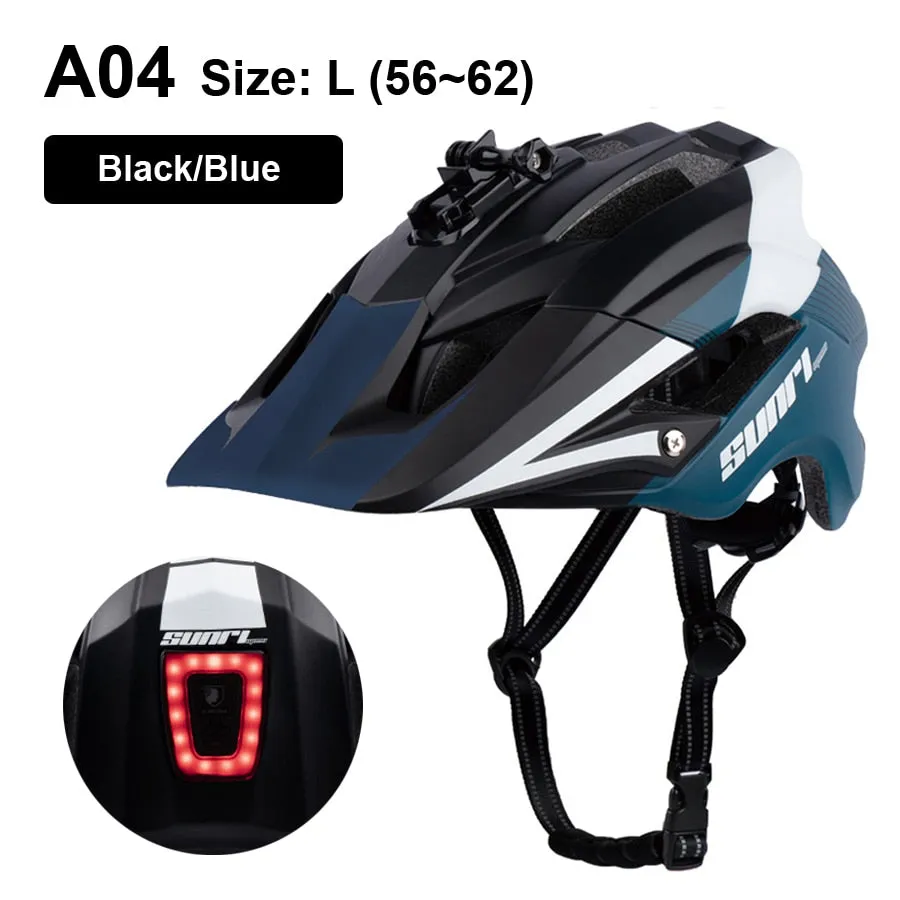 LED Light Rechargeable Cycling Mountain Road Bike Helmet