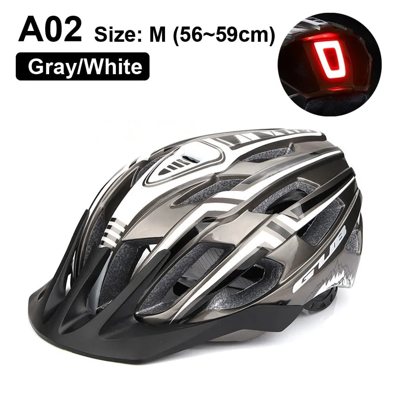 LED Light Rechargeable Cycling Mountain Road Bike Helmet
