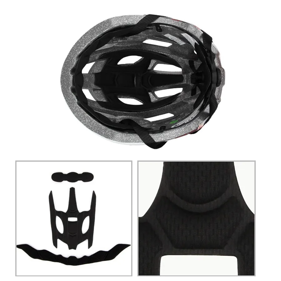LED Light Rechargeable Cycling Mountain Road Bike Helmet