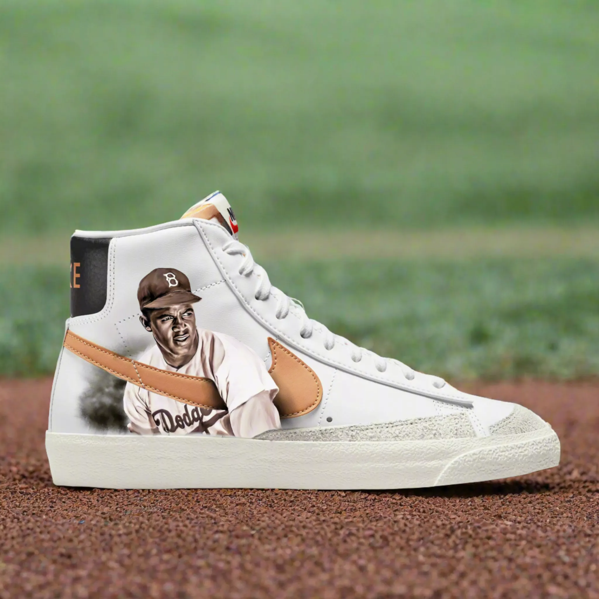 Legends of the Diamond: Hank Aaron & Jackie Robinson Tribute Nike Blazer Mid '77 Sneakers