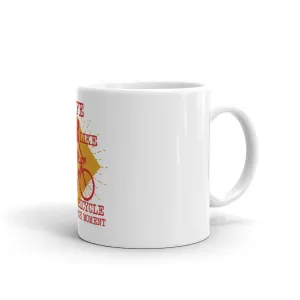 Life is like riding bicycle enjoy every moment mug