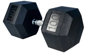 LIFE SPORT RUBBER DUMBBELL 100LB