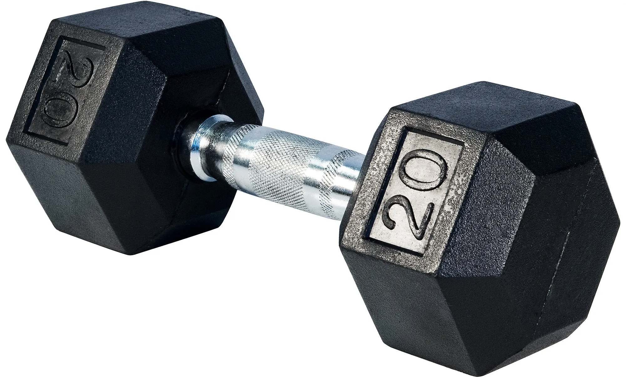 LIFE SPORT RUBBER DUMBBELL 20LB