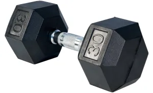 LIFE SPORT RUBBER DUMBBELL 30LB