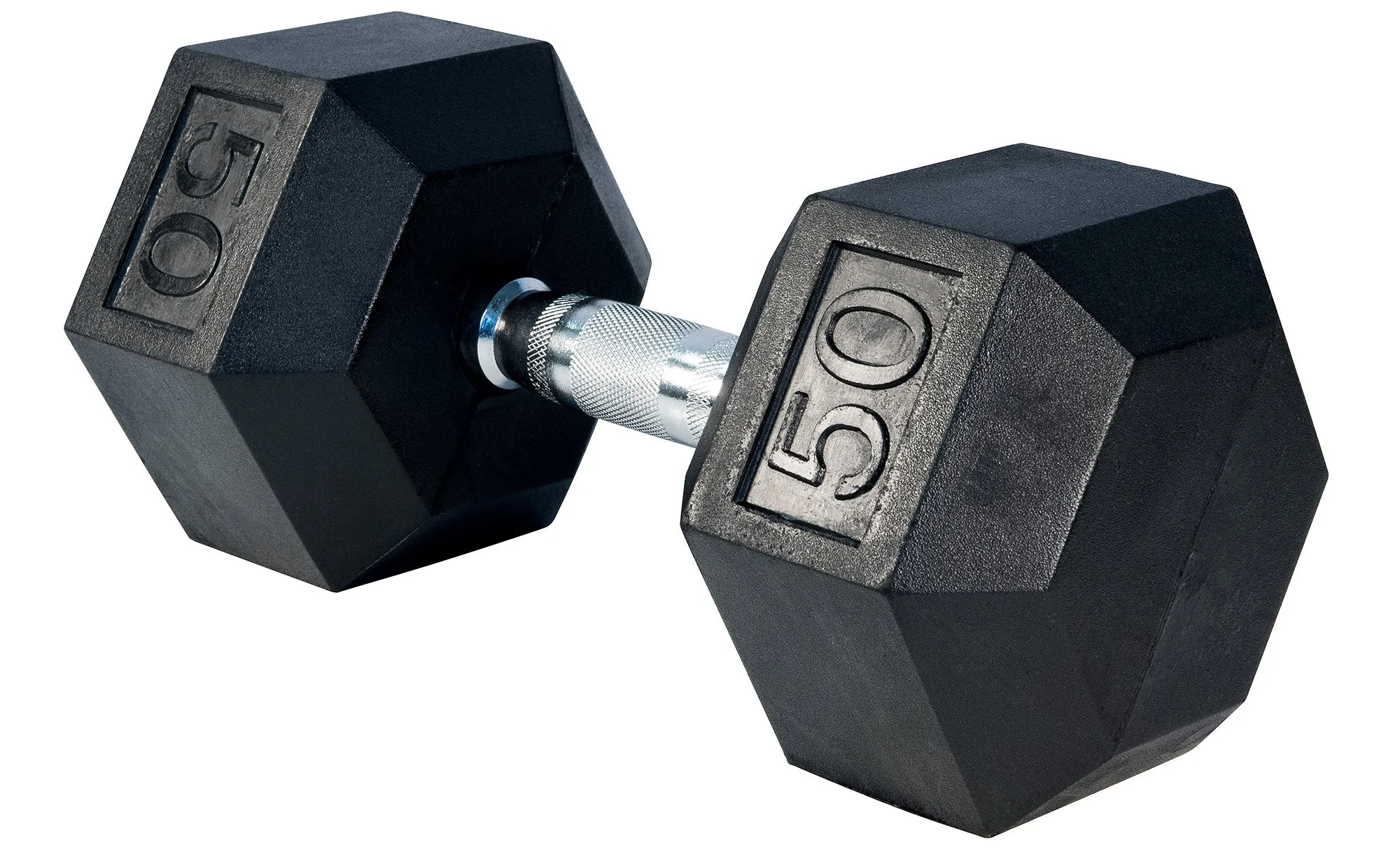 LIFE SPORT RUBBER DUMBBELL 50LB