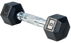 LIFE SPORT RUBBER DUMBBELL 5LB
