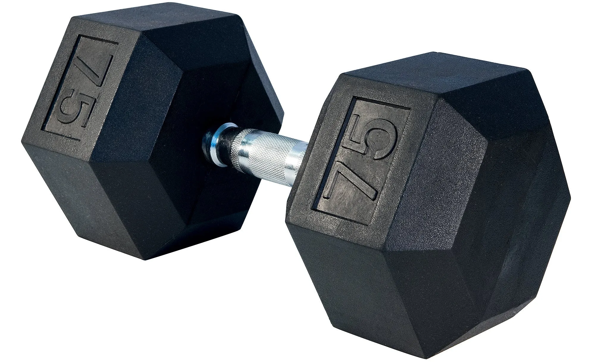 LIFE SPORT RUBBER DUMBBELL 75LB