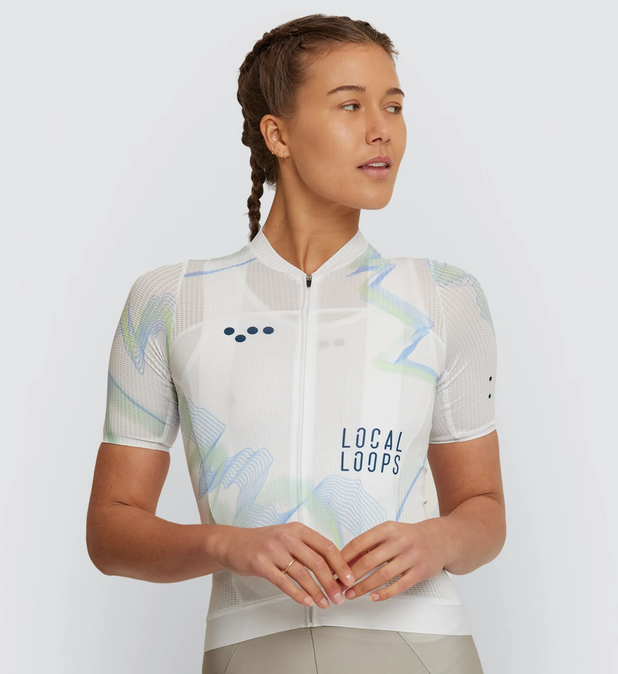 Local Loops / Women's Air Jersey - White Sky
