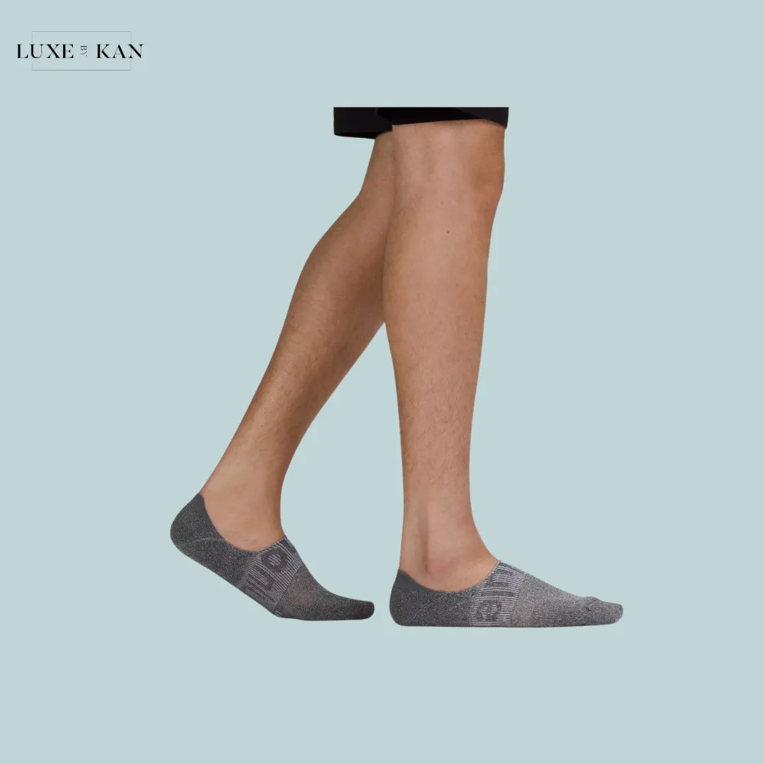Lululemon Men's Power Stride No-Show Socks with Active Grip 3 Pack