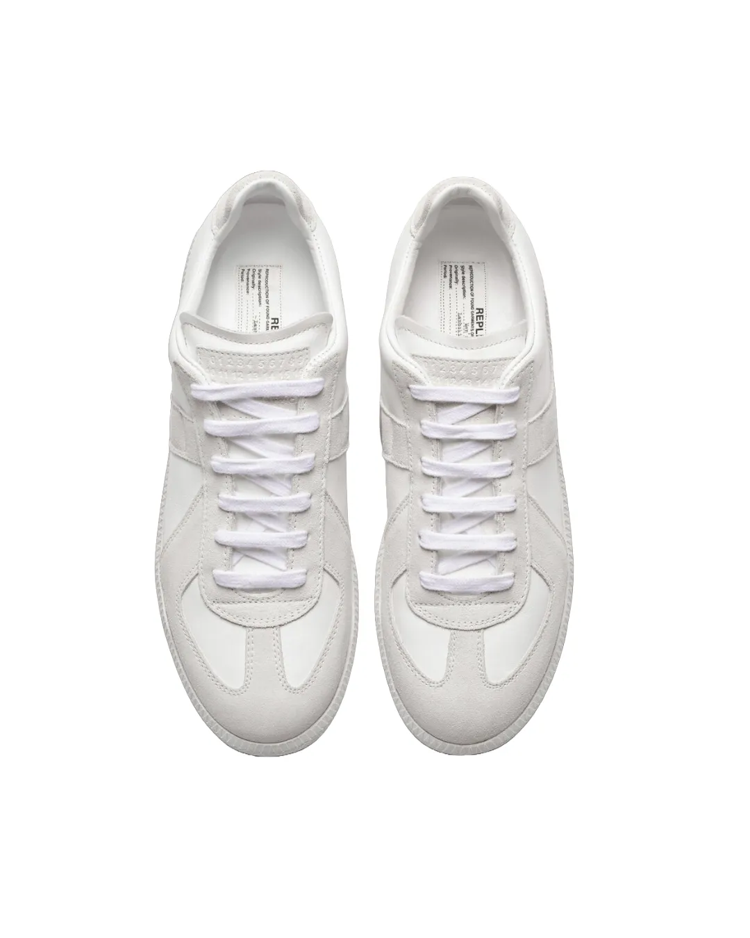 MAISON MARGIELA LOW-TOP REPLICA SNEAKERS WHITE-WHITE