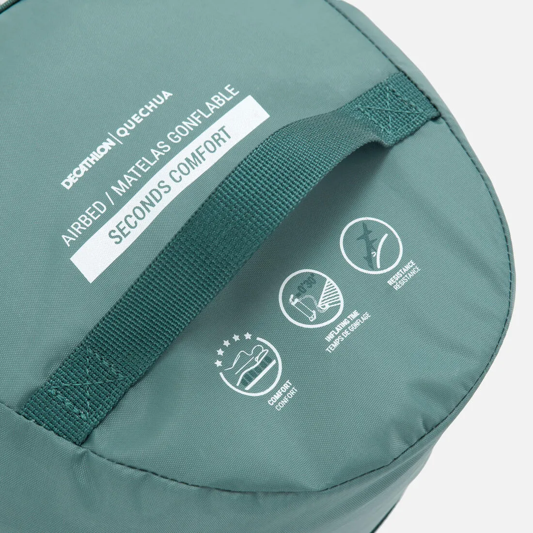 Matelas gonflable de camping - air seconds comfort 70 cm - 1 personne