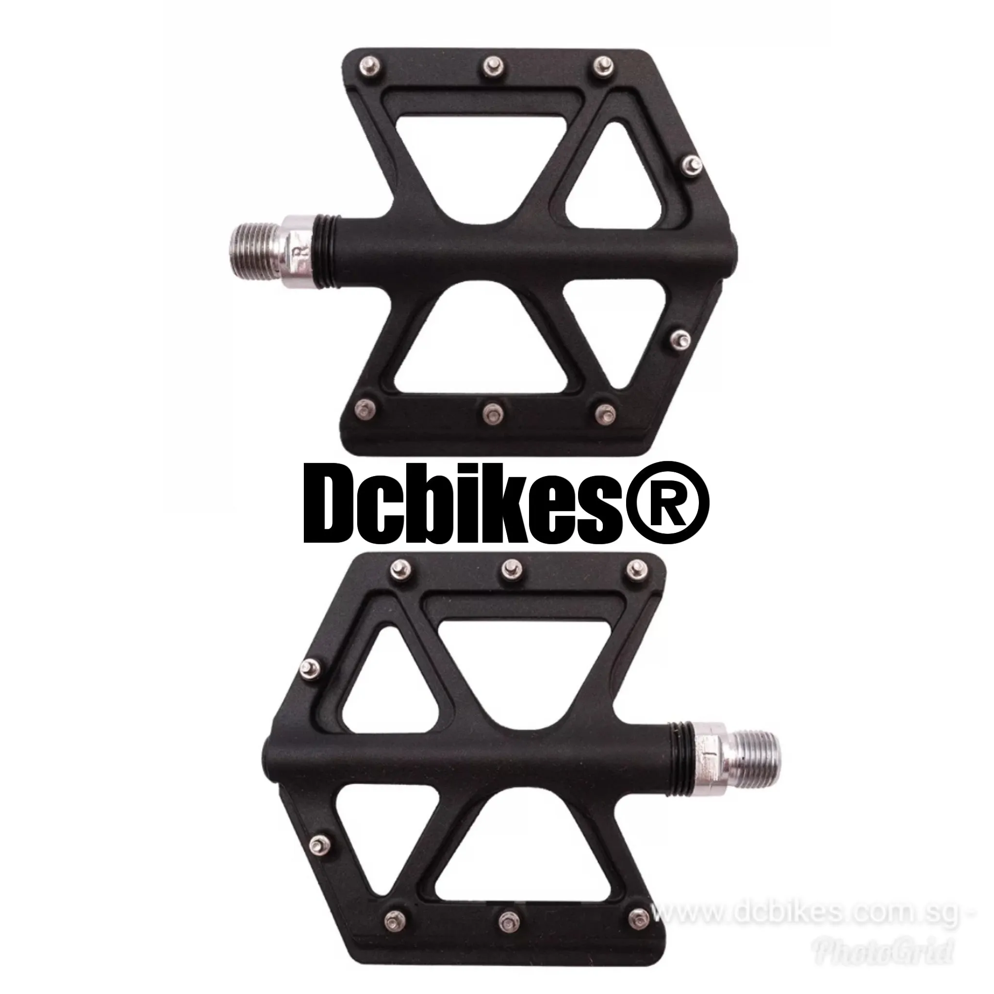 Matt Black Carbon Fiber Composite Ultralight MTB Flat Pedals 235g