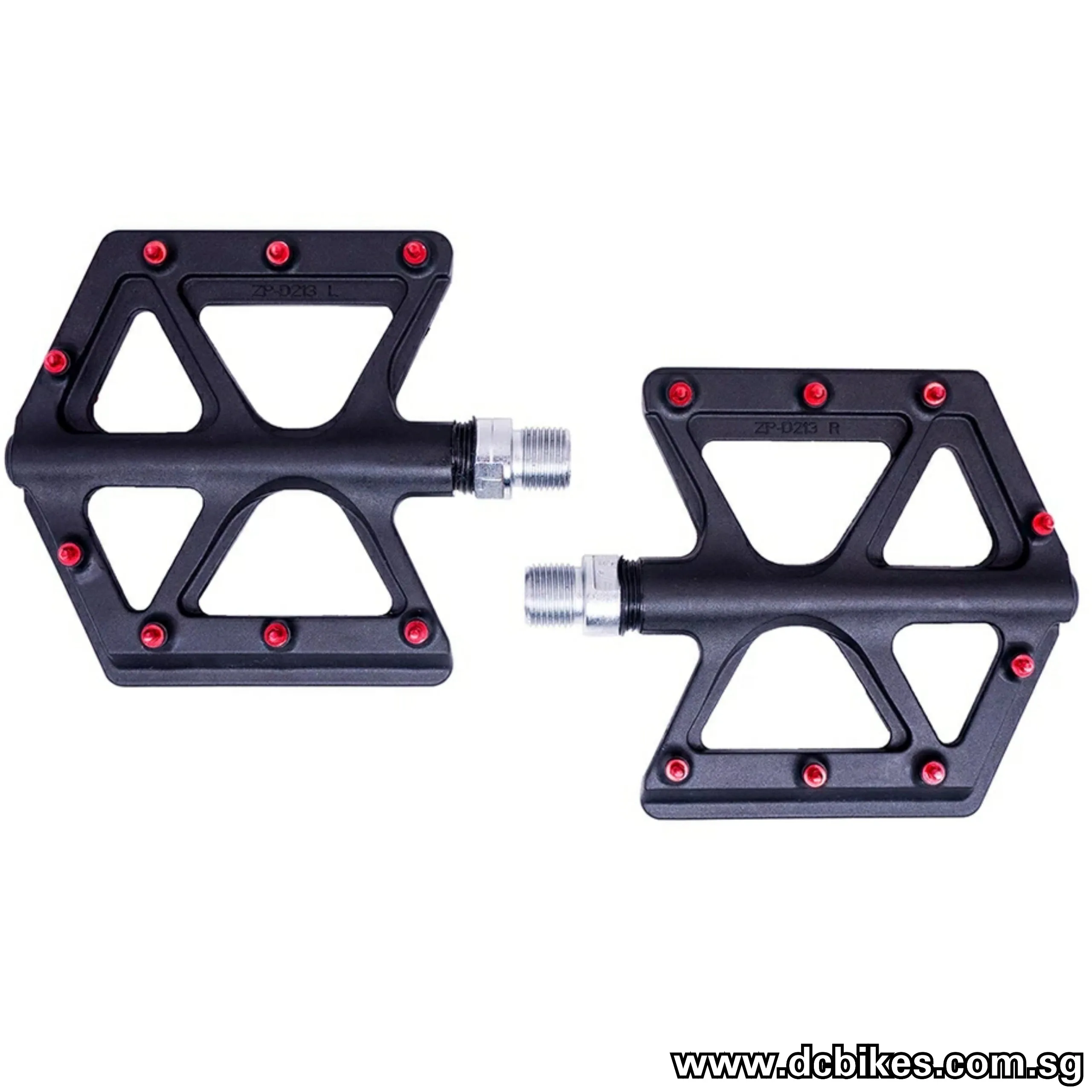 Matt Black Carbon Fiber Composite Ultralight MTB Flat Pedals 235g