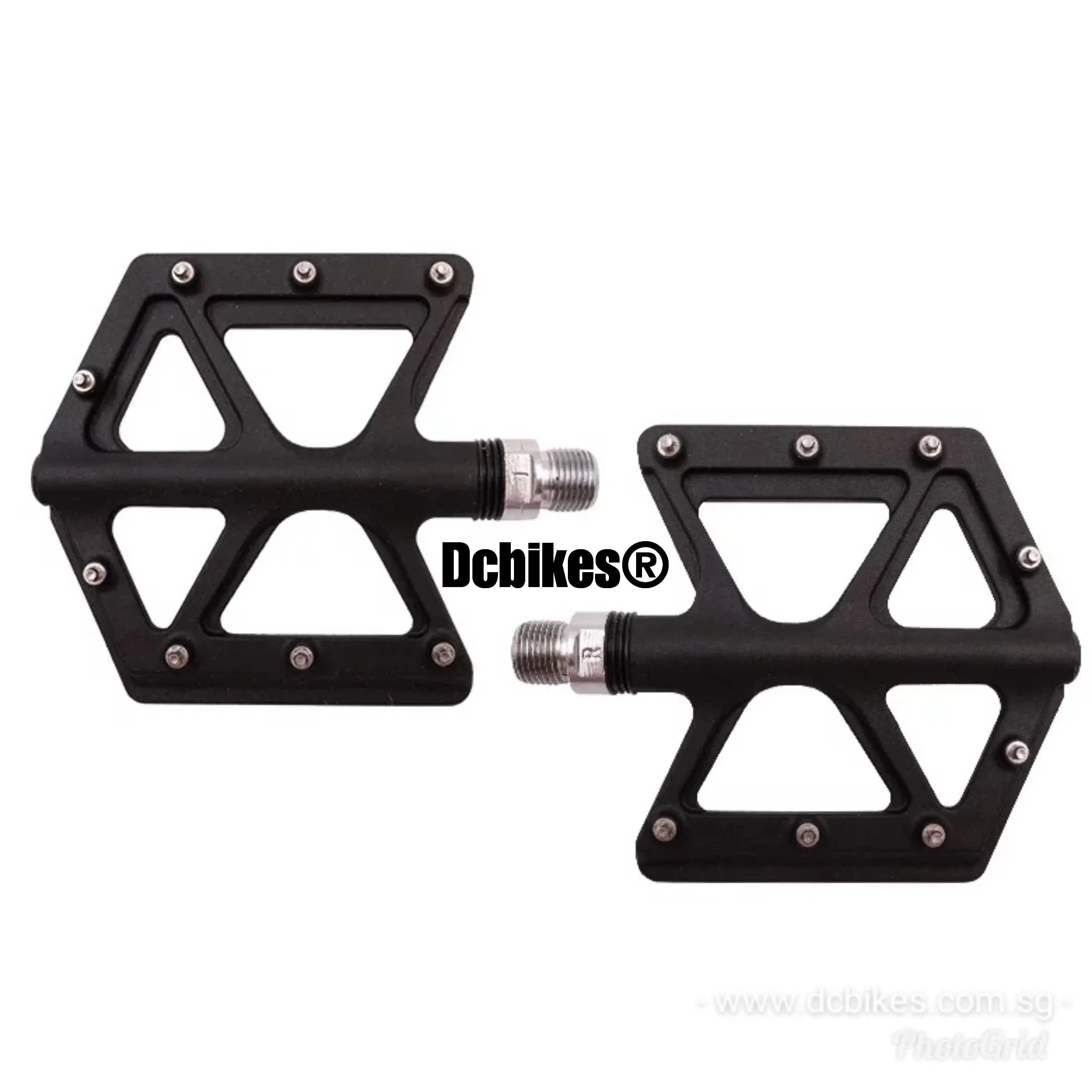 Matt Black Carbon Fiber Composite Ultralight MTB Flat Pedals 235g